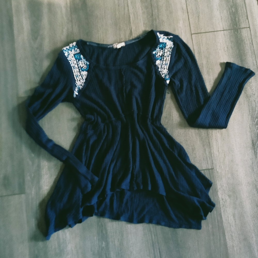🌷3/15🌷 Eyeshadow tunic dark blue boho size s